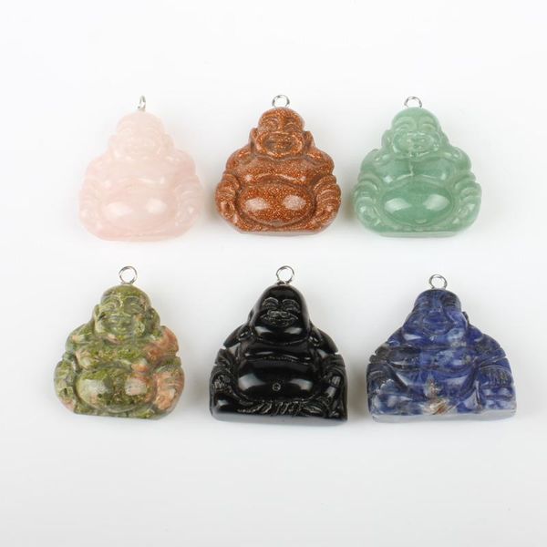 

charms 2pcs / bag natural stone 27 * 32 12mm maitreya color pendant star jewelry making diy necklace earring accessories, Bronze;silver
