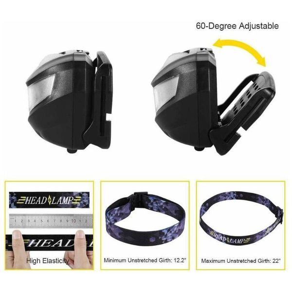 

bike lights led strong light white usb charging sensor headlight fishing night camping waterproof for erbium v5i3
