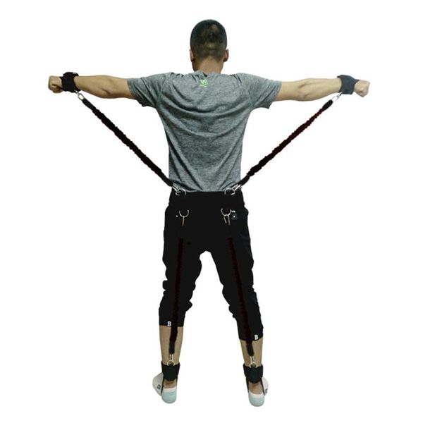 

resistance bands high 200lbs boxing fitness training belt leg strength exercise dog88
