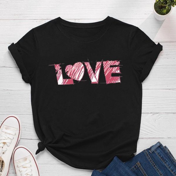

women's t-shirt goblincore designer goth summer 2021 clothing fairy beautiful alphabet love for girls plus size fashion t shirts, White