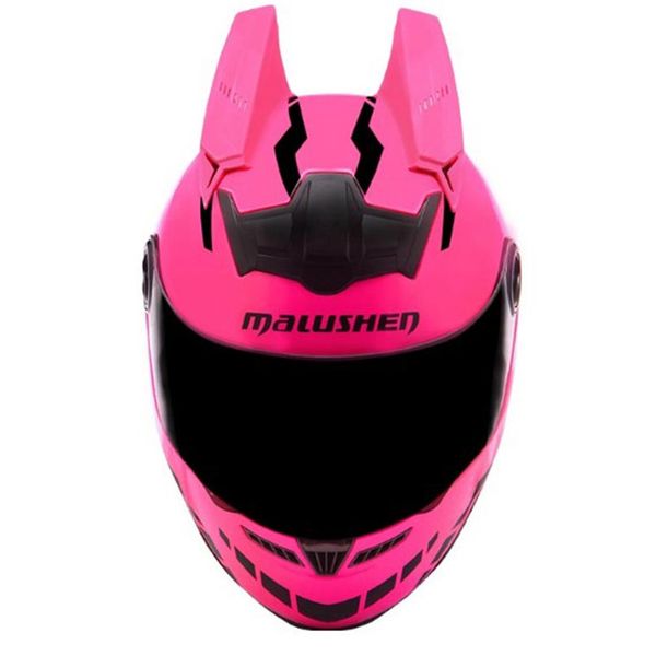 

malushen motorcycle helmet full face pink color