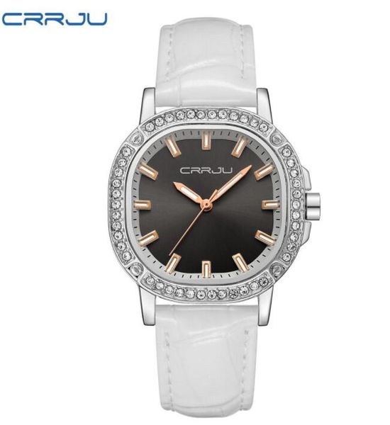 Heißer verkäufer CRRJU Frauen Uhr Luxus Marke Mode Lässig Damen Gold Uhr Quarz Einfache Uhr Relogio Feminino Reloj Mujer Montre Femme