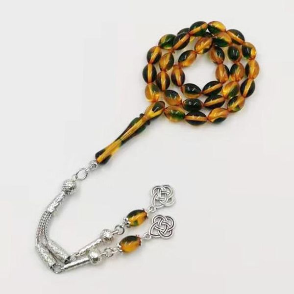 

beaded, strands tasbih yellow resin men's bracelet muslim gift for eid masbaha 2021 design misbaha arabic rosary, Black
