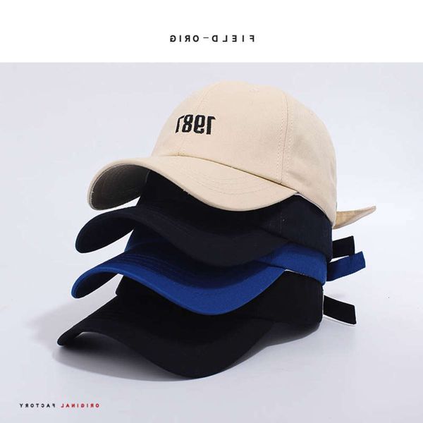 

the ball cap ball caps 1987 alphabet embroidered children's summer korean casual fashion men's all season baseball cap, Blue;gray