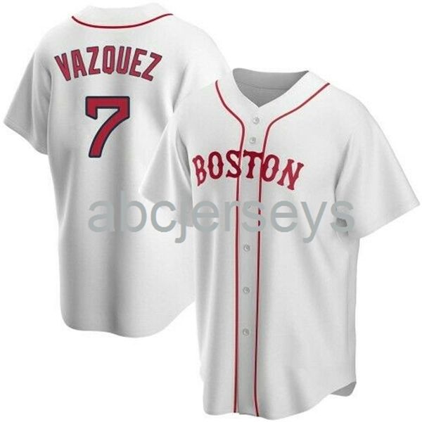 

christian vazquez white aop baseball jersey xs-6xl, Black