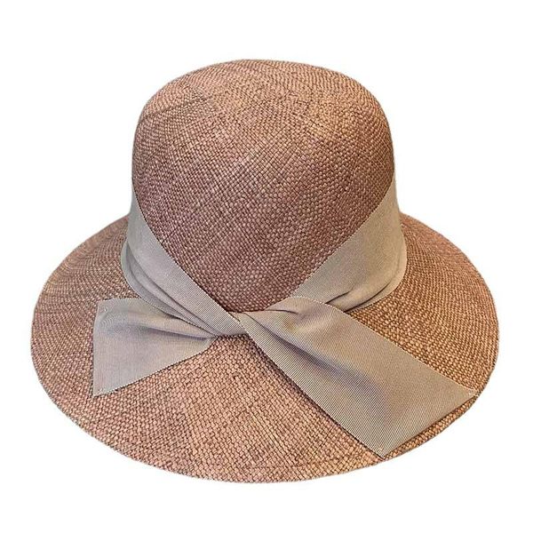 

wide brim hats panama hat summer sun for women man beach straw men uv protection cap chapeau femme 2021, Blue;gray