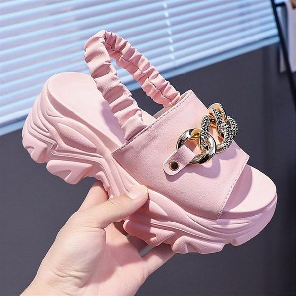 

summer sandals women 2021 platform sandal shoes fashion thick sole breathable open toe ladies outdoor sport beach sandalia, Black