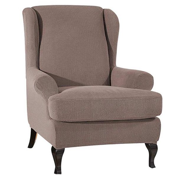

chair covers wingback sloping arm king back cover elastic armchair wing sofa stretch protector slip li