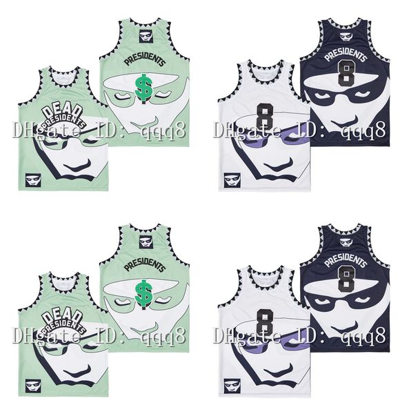 

8# dead presidents conspiracy jersey basketball jersey, Black
