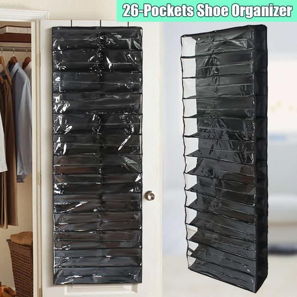

clothing & wardrobe storage non-woven door hanging shoe organizer 26 pockets shoes bag nail living room holder home sundries rack