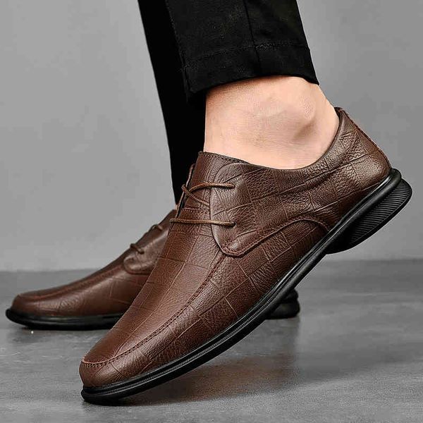 

dress shoes man business office style comfy fashion men casual classic brand designer luxury leather 5nhy, Black