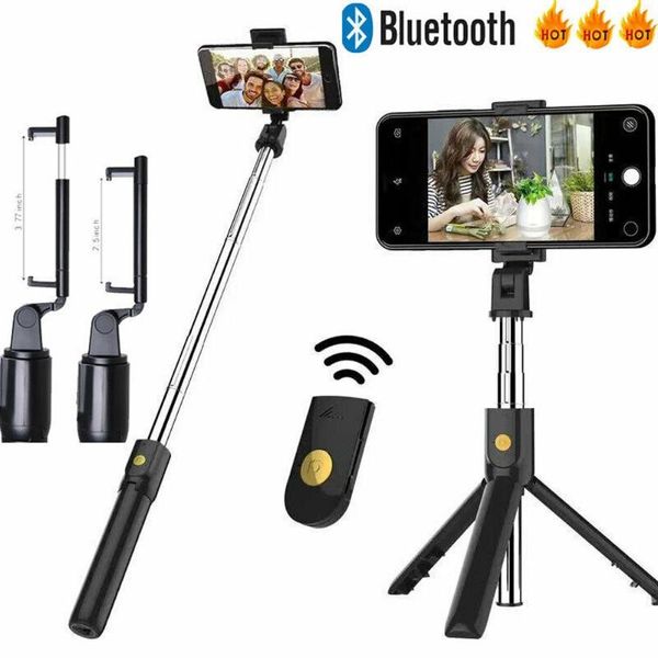 

portable mobile phone holder wireless bluetooth remote control adjustable tripod camera self-timer artifact rod for smartphone selfie monopo