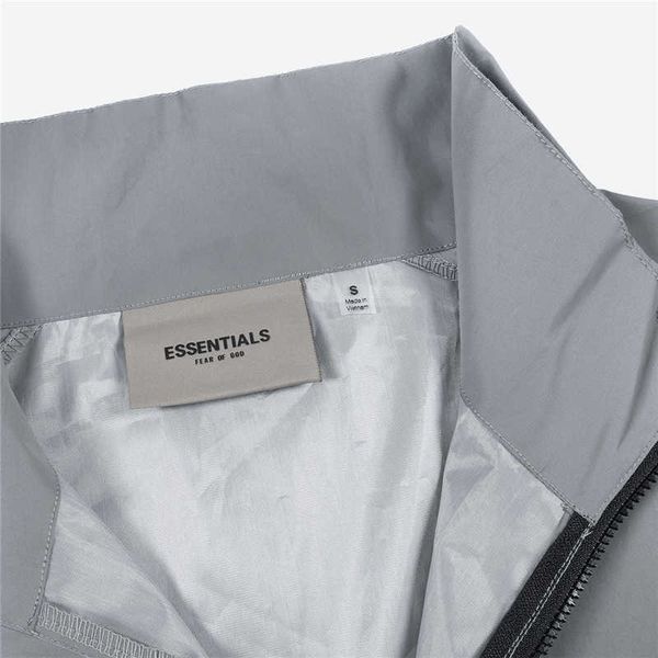 

high street feel of god double line colorful assault suit fog reflective loose men's and women's jacketrsov, Black;brown