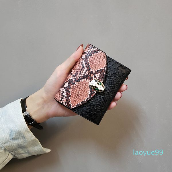 

designer- woman mini coin purse pu fashion stitching wallet zipper pocket, Red;black