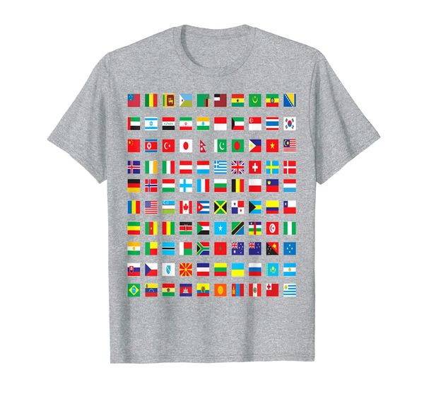 

international world flags t-shirt flags world map, White;black