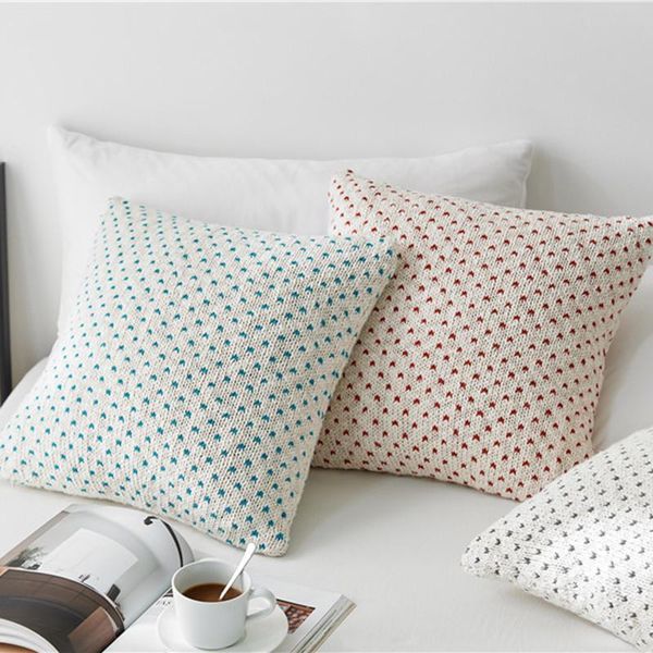 

pillow case gypsophila cushion cover super soft comfortable point pattern throw cotton sofa chair home decor