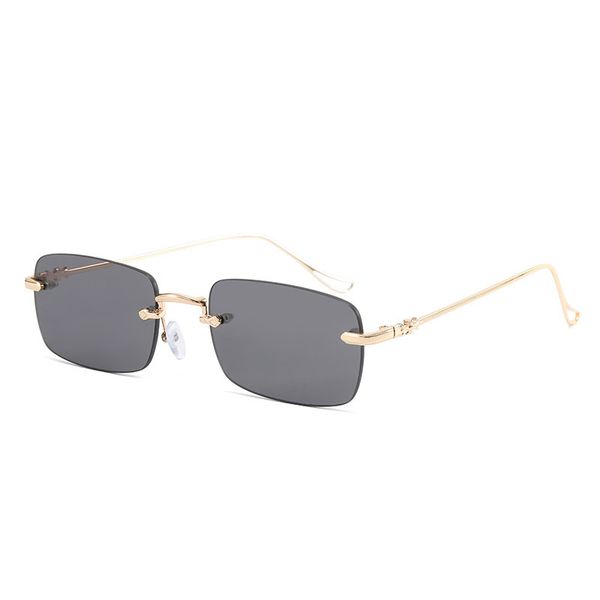 

design sunglasses 2021 fashion flat lens net red plain frameless with myopia spectacle frame for men, White;black