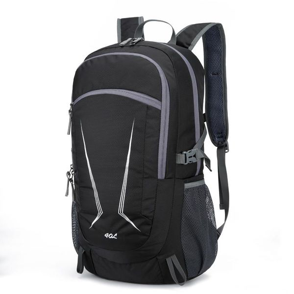 

men's travel bag waterproof nylon cloth climbing outing sports backpack lightweight foldable vacation lady backbag