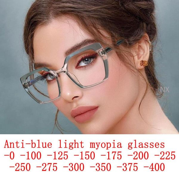 

sunglasses metal irregular polygon myopia eyeglasses women men prescription enlarge blue light blocking eyewear -1 -1.25 -1.5 -2 -2.5 nx, White;black