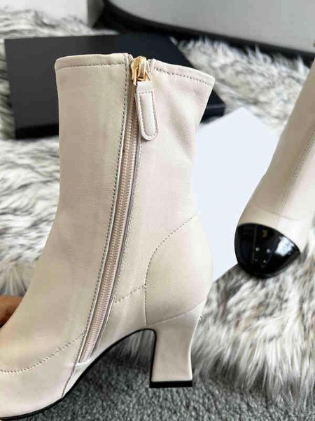 

fashion luxury designer novelty women most ankle boots comfortable breathable trend size 35-42 with box, Black