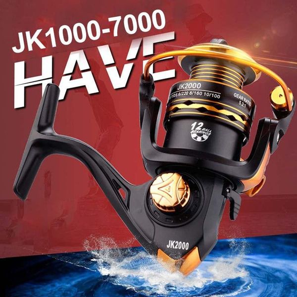 

fishing reel spool spinning metal handle 12+1bb saltwater left/right hand baitcasting reels