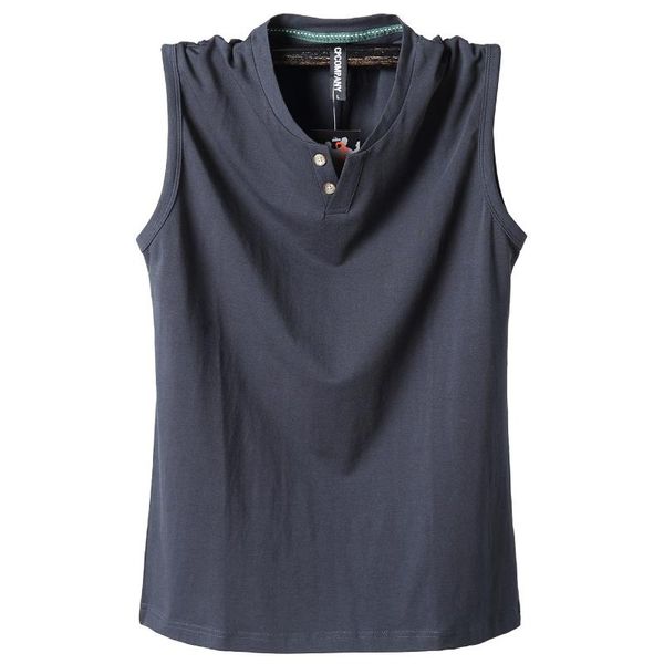 

men's t-shirts qylvawoy mens sleeveless t shirts summer cotton male tank clothing casual selling man's t-shirt man, White;black