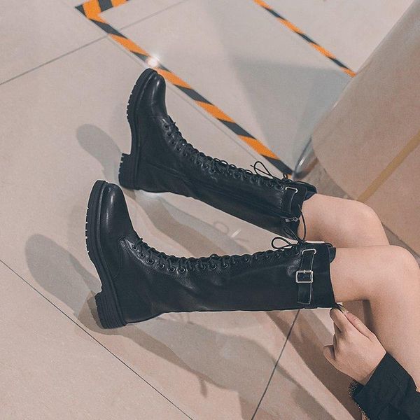 

boots with high heel and for women's 2021, Black