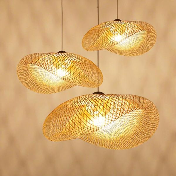 

modern bamboo led pendant lights wood lamp living room el restaurant kitchen loft cafe villa hanging lamps