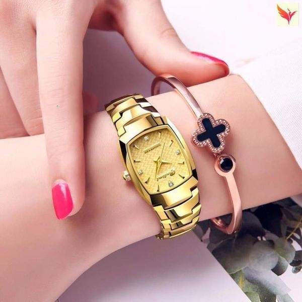 

women's waterproof temperament fashion trend square gift valentine's day non mechanical, Slivery;brown