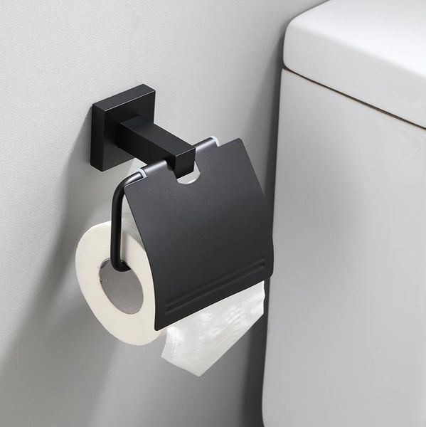 

toilet paper holders black el bathroom roller tissue box towel holder household