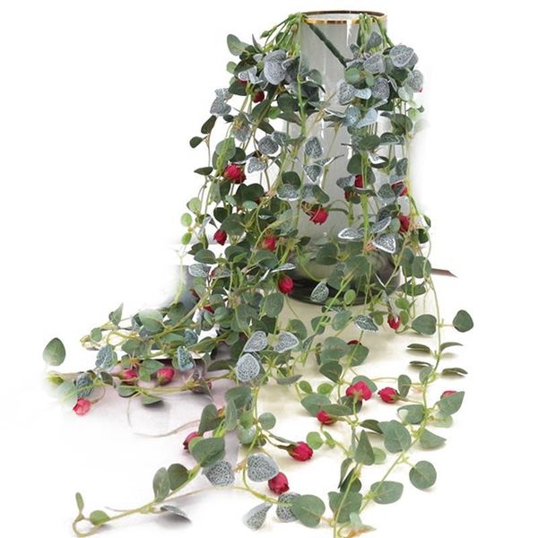 

decorative flowers & wreaths wedding decoration artificial plants green eucalyptus hanging flower vines fake ivy wall decor vertical garden