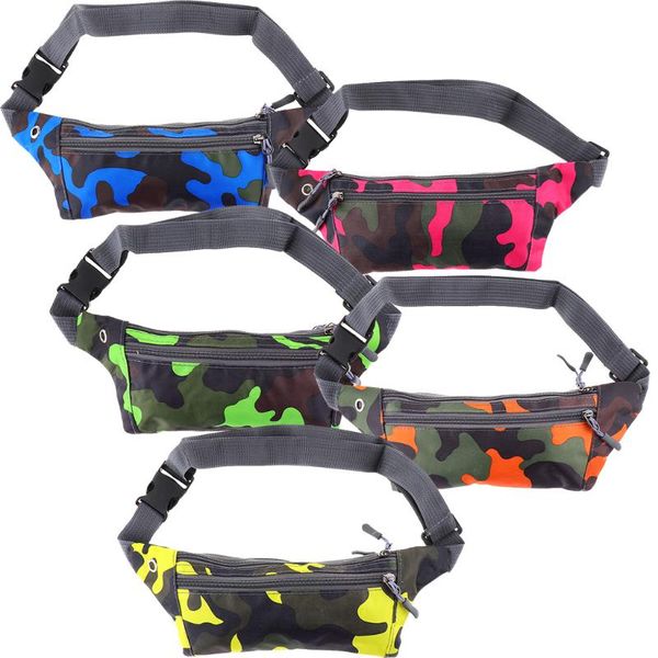 

multifunctional running outdoor sports waist pack phone jogging belt bags support, Black;gray