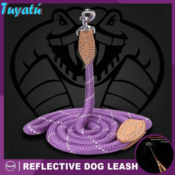 

dog collars & leashes reflective big small leash for large dogs rope nylon adjustable pet lead collar harness products