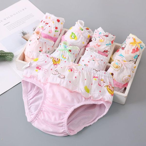 

0-6y cotton cartoon girls briefs underwear kids children baby bread pants panties, Camo