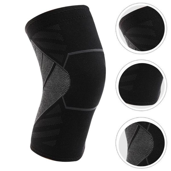 

1pc useful elastic sports knee pads support brace fitness protector elbow &, Black;gray
