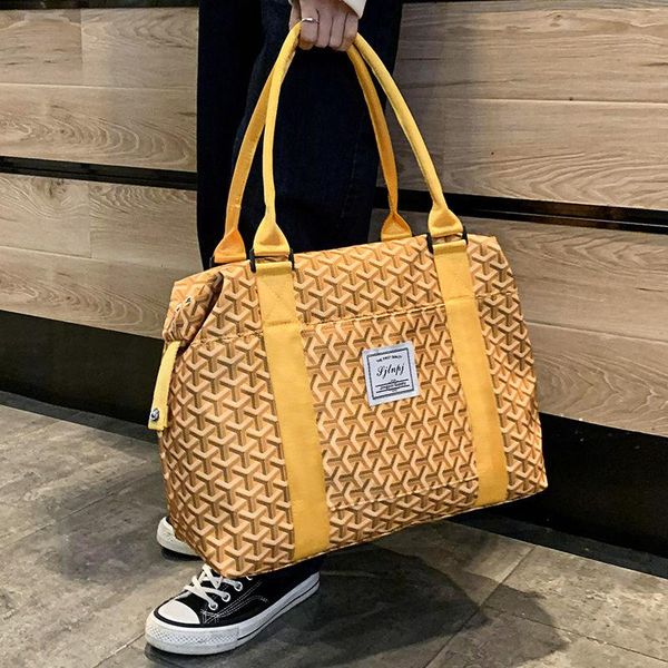 

duffel bags travel bag large capacity luggage storage female hand waterproof one shoulder messenger