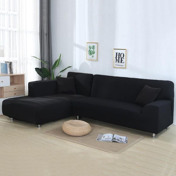 

chair covers 2 pcs for corner sofa l shaped living room sectional chaise longue spandex slipcover stretch
