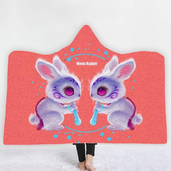 

blankets pig animal hoodie wearable blanket fleece cozy ultra-soft light weight warm adults kids gift