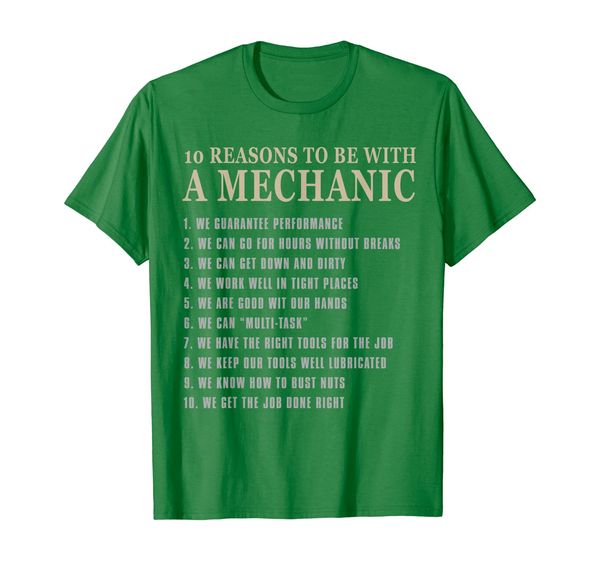 

10 Reasons to Be with a Mechanic Tee Funny mechanic t shirt, Mainly pictures