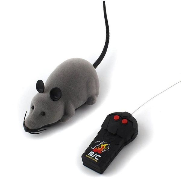 

cat toys 3 colors simulation mouse toy wireless remote control electronic pet rc plush rat for kitten