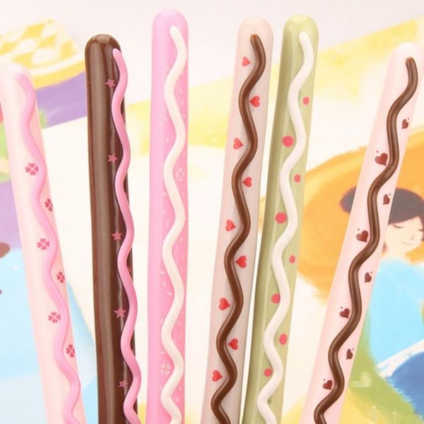 

gel pens 36pcs korean creative chocolate bar styling black signature pen students office accessories stationery