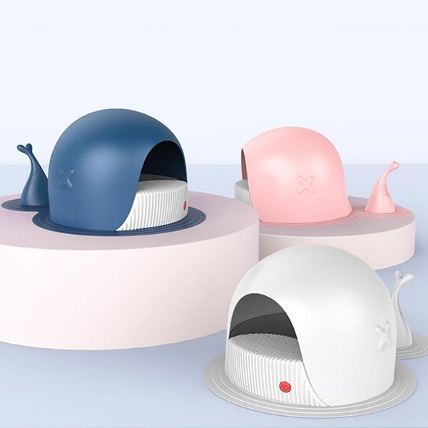 

other cat supplies whale litter box semi-closed splash-proof potty isolation odor large capacity pet toilet accessories