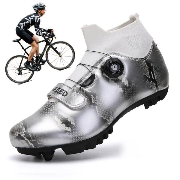 

winter high-mtb bike cycling shoes professional spd self-locking road couple waterproof footwear, Black