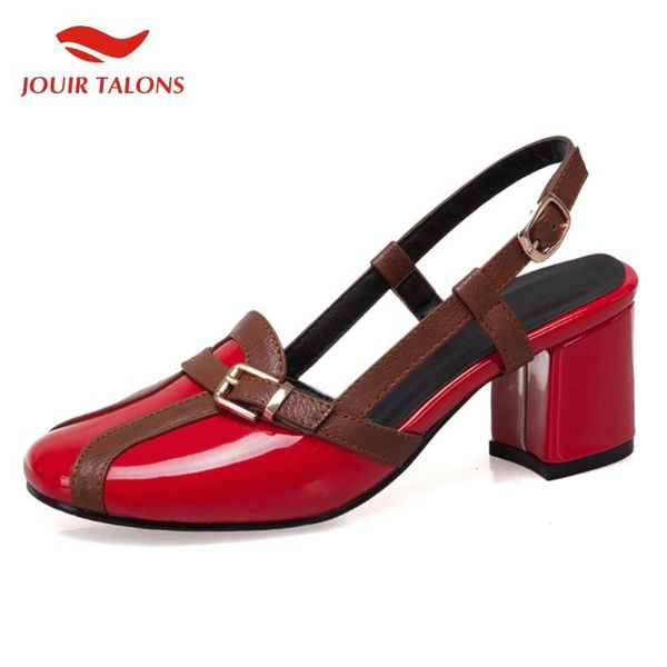 

dress shoes fashion big size 30-52 buckle woman sandals female ins footwear, Black