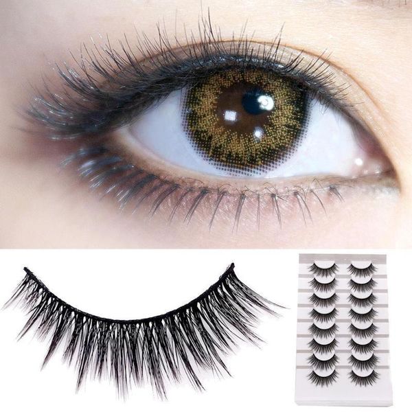 

pairs handmade false eyelashes natural fake lashes long eyelash thick extension eye makeup1