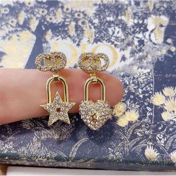 

75% off outlet online love fashion star female earrings brass 925 silver needle