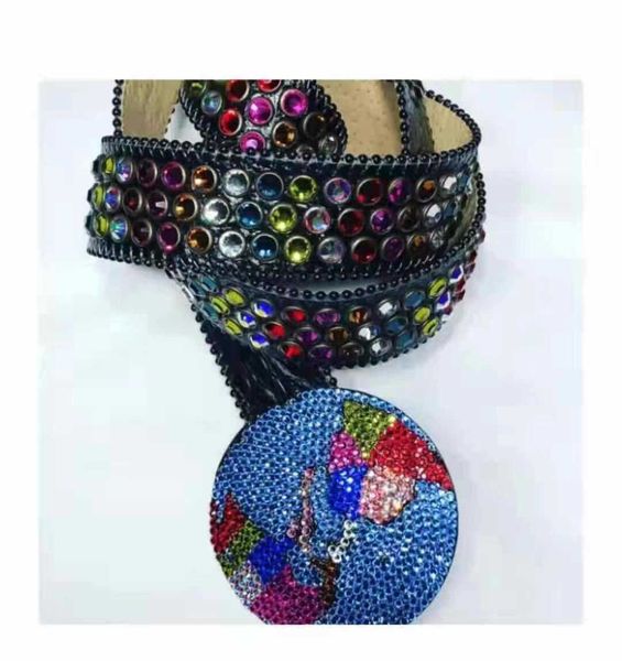 

2022 designer belt bb simon belts for owen men women shiny kor diamond belt gold big bb belts handbag rick, Black;brown