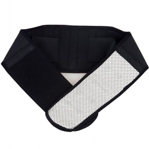 

waist support adjustable self-heating magnetic therapy back belt protection massage health care, Black;gray
