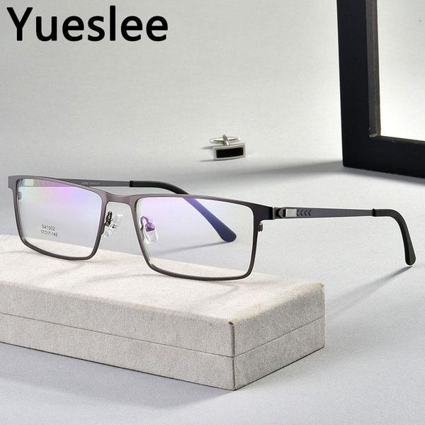 

metal men's half frame glasses men optical fashion computer eyeglasses prescription sunglasses frames, Black