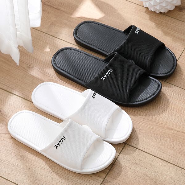 

dress shoes home non-slip couples bathroom soft soles slippers home bath indoor thick flip-flops uykf, Black